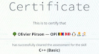 [Certificate C++ (Basic)]