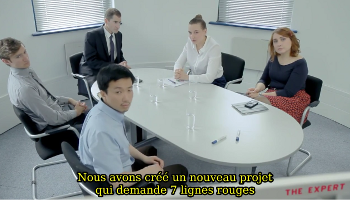 [Nous avons cr un nouveau projet qui demande 7 lignes rouges]