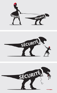 [liberté vs sécurité – Marianne vs tyrannosaure]